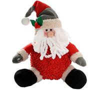 WeRChristmas Sitting Santa Christmas Decoration - 30 cm, Multi-Colour