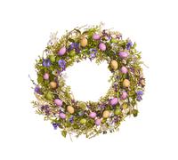 WeRChristmas Artificial Spring Wreath, Purple, 28 Inch (WRS-1008)