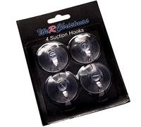 WeRChristmas Suction Hooks, Pack of 4, 4 cm