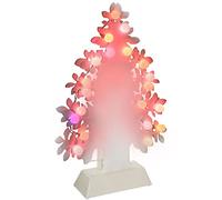 WeRChristmas Tree Decoration with Colour Changing 20-LED Lights - 43 cm, Multi-Colour