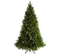 WeRChristmas Victorian Pine Christmas Tree with Easy Build Hinged Branches, 6 ft/1.8 m