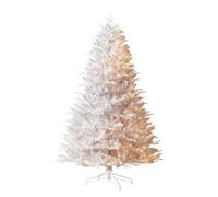 Werchristmas White Pre-Lit Mixed Pine Artificial Christmas Tree 7 Ft 500 Dual Leds