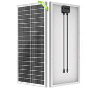 WERCHTAY 100W Solar Panel, 12V/24V Solar Panel Monocrystalline, High-Efficiency Module PV Power Charger Solar Panels for Homes Camping RV Battery Boat Caravan and Other Off-Grid Applications (100W)