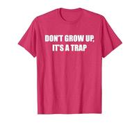 Werd Nicht Erwachsen, ES ist eine Trap T-Shirt, Men, Red Heather, Small