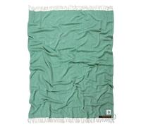 Werder Bremen SV GOTS Diamond Blanket, 100% Organic Cotton, Herringbone Pattern in Green/White with Werder Diamond, Official Merchandise (GOTS Diamond Blanket, Green)