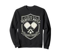 Were A Perfect Match Pickleball Partners Retro Doubles Graph Sweatshirt