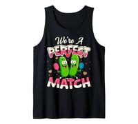 We're A Perfect Match Pickleball Valentine's Day Couples Fun Tank Top