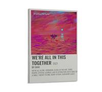 We're All Alone in This Together Dave (rapper)Wall Decoration Waterproof Canvas Poster High-definition Printing Suitable for Bedroom Living Room Coffee Shop DecorationFrame-style08x12inch(20x30cm)
