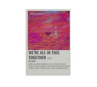 We're All Alone in This Together Dave (rapper)Wall Decoration Waterproof Canvas Poster High-definition Printing Suitable for Bedroom Living Room Coffee Shop DecorationUnframe-style12x18inch(30x45cm)