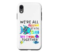 We're All Different But in This Class We Swim Teacher Black Case for iPhone XR