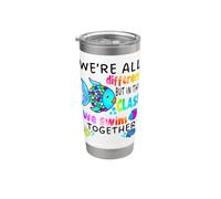 We're All Different But in This Class We Swim Teacher Black Stainless Steel Insulated Tumbler