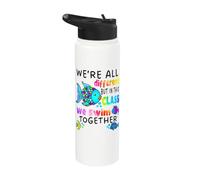 We're All Different But in This Class We Swim Teacher Black Stainless Steel Insulated Water Bottle