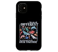 We're All Different Swim Together Teacher Back to School Case for iPhone 11