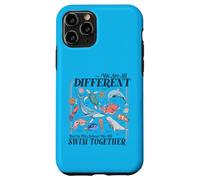 We're All Different Swim Together Teacher Back to School Case for iPhone 11 Pro