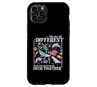 We're All Different Swim Together Teacher Back to School Case for iPhone 11 Pro