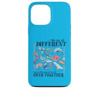 We're All Different Swim Together Teacher Back to School Case for iPhone 13 Pro Max