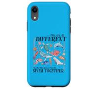 We're All Different Swim Together Teacher Back to School Case for iPhone XR