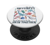 We're All Different Swim Together Teacher Back to School PopSockets Adhesive PopGrip