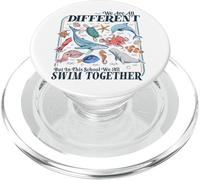 We're All Different Swim Together Teacher Back to School PopSockets PopGrip for MagSafe