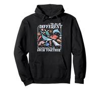 We're All Different Swim Together Teacher Back to School Pullover Hoodie