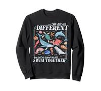 We're All Different Swim Together Teacher Back to School Sweatshirt