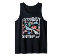 We're All Different Swim Together Teacher Back to School Tank Top