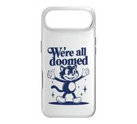 We're All Doomed Retro Cat - Funny Sarcastic Humor Gift Case for iPhone Air