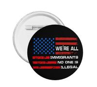 We'Re All Immigrants pin Pro Immigrants No One Is Illegal Button Pins Decor Badge 1 Pcs