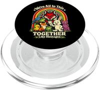 We're All In This Together Like Hostages Funny Animal Retro PopSockets PopGrip for MagSafe