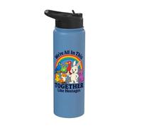 We're All in This Together Like Hostages Sarcastic Humor Stainless Steel Insulated Water Bottle