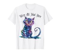 We're All Mad Here Cheshire Cat Alice Wonderland Book Boys T-Shirt