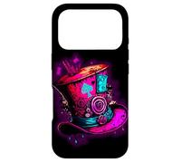 We're All Mad Here Pink Steampunk Alice In Wonderland Hat Case for iPhone 17 Pro