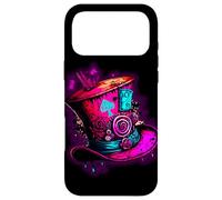 We're All Mad Here Pink Steampunk Alice In Wonderland Hat Case for iPhone 17 Pro Max