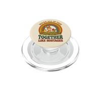 We're All This Together Like Hostages Bunny Birds Retro 1 PopSockets PopGrip for MagSafe
