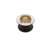 We're All This Together Like Hostages Bunny Birds Retro 3 PopSockets Adhesive PopGrip