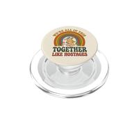 We're All This Together Like Hostages Bunny Birds Retro 4 PopSockets PopGrip for MagSafe
