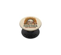 We're All This Together Like Hostages Funny Animal Retro 1 PopSockets Adhesive PopGrip