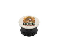 We're All This Together Like Hostages Funny Animal Retro 3 PopSockets Adhesive PopGrip
