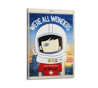 We're All Wonders Book CoverCanvas Poster Wall Art Decoration Living Room Bedroom Decoration Poster Gift for FriendsFrame-style 12x18inch(30x45cm)