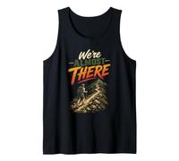 were Almost There Funny Hiking Hiker Trail Gift Vintage Tank Top