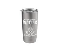 We're Brothers Masonry Freemasonry Masonic Freemason Stainless Steel Insulated Tumbler