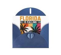 We're going to Florida Greeting Card With Envelope (160 x 120 mm) for Birthday/Wedding/Invitation/Christmas/New Year