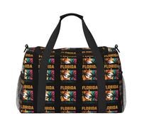 We're Going to Florida Print Foldable Carry On Tote Large Capacity Hand Carry Bag for Airplane Weekend Getaways