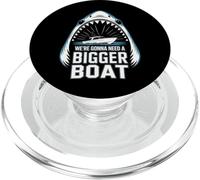 We're Gonna Need A Bigger Boat Funny Shark Meme Fisherman PopSockets PopGrip for MagSafe