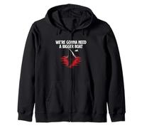We're Gonna Need A Bigger Boat - Shark Lover Marine Biology Zip Hoodie