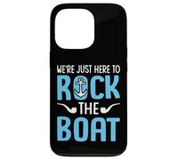 We're Just Here To Rock The Boat Funny Cruise Family Squad Case for iPhone 13 Pro