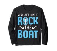 We're Just Here to Rock The Boat Funny Cruise Family Squad Long Sleeve T-Shirt