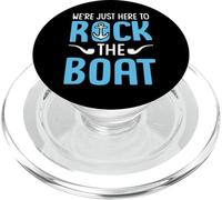We're Just Here To Rock The Boat Funny Cruise Family Squad PopSockets PopGrip for MagSafe