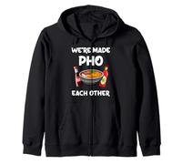 We're Made Pho Each Other Pho Noodle Zip Hoodie