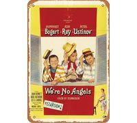 We're No Angels Movie Plaque Poster Metal Tin Sign 8" x 12" Vintage Retro Wall Decor